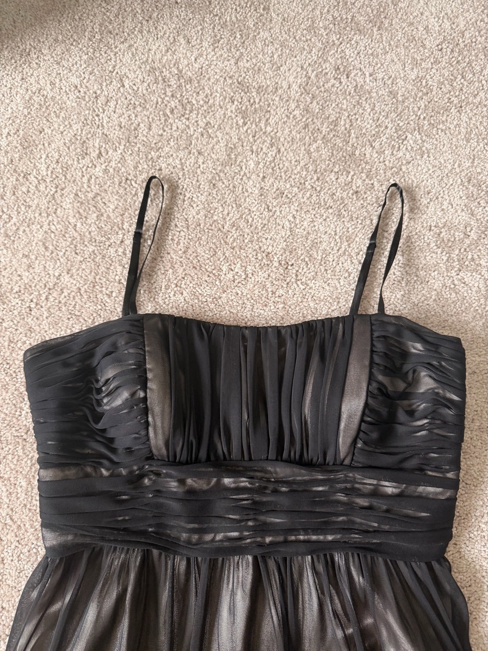 Dressbarn Collection Black Metallic Ruffle Dress - Picture 4 of 9